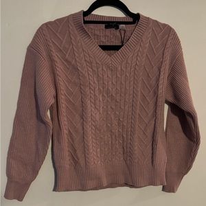 NWT Tahari sweater pink/mauve viscose
